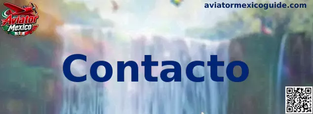Página de contacto de Aviator Mexico