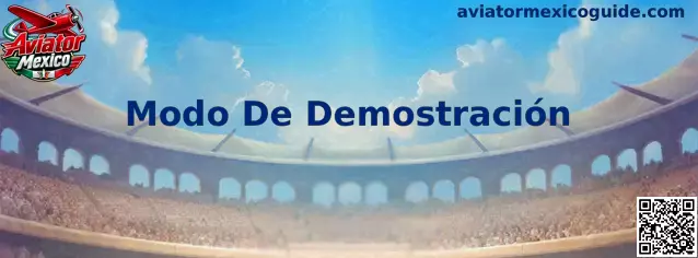 Interfaz ilustrativa del Modo De Demostración de Aviator Mexico